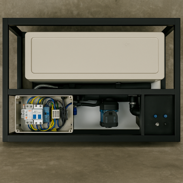 the inside of an icebaths.com chilling machine